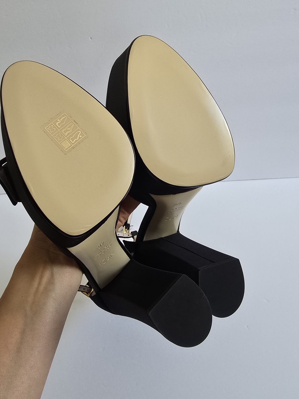 Nº21 Ankle-Strap Platform Heels Black Size 40 - Picture 12 of 13